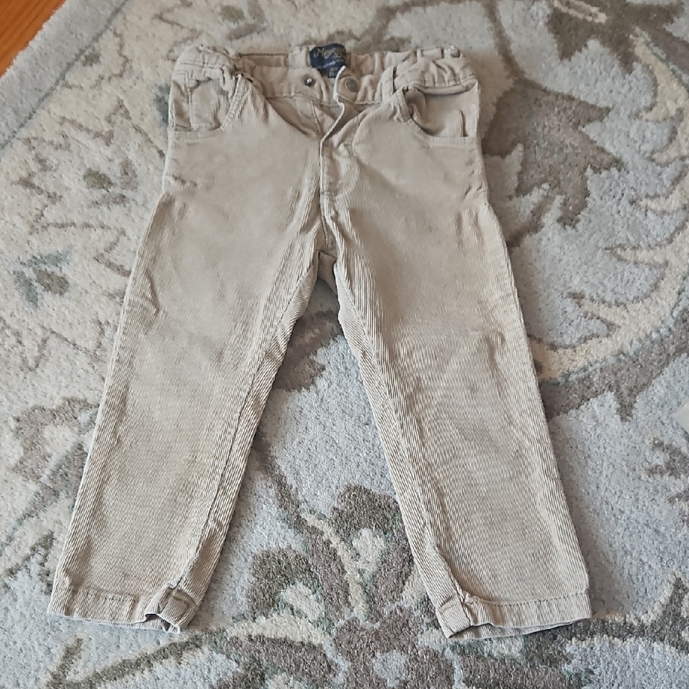 Kids Tan Corduroy Pants